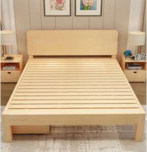 solid wood bed